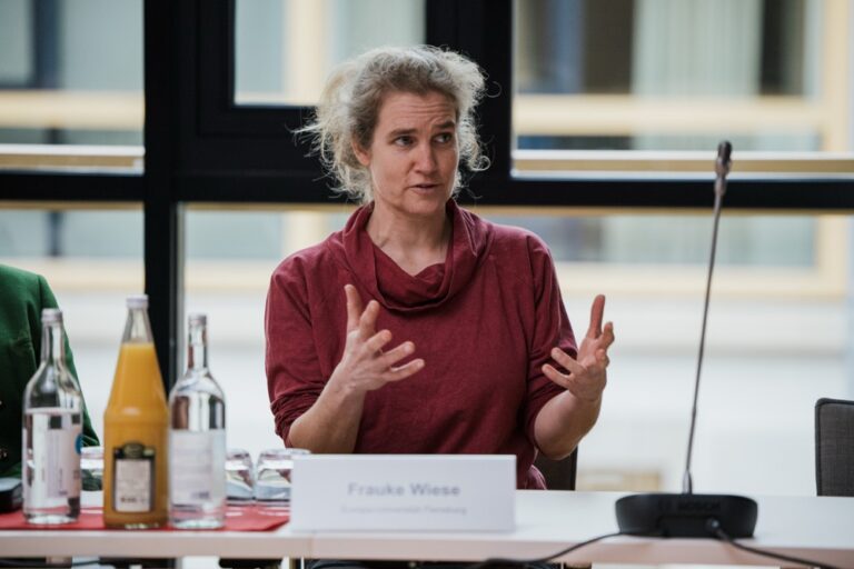 Frauke Wiese ved Europa-Universität Flensburg leier ei forskargruppe som studerer korleis tilstrekkelegheit kan bidra til at ein når måla i klima- og energipolitikken. foto sascha hilgers1
